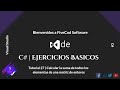 Tutorial 27: Calcular la suma de todos los elementos de una matriz de enteros C#| Ejercicios Básicos