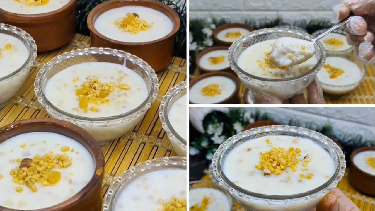 حلي ف دقيقتين بشويه حليب ومعلقتين نشا‼️حلويات بارده بدون خلاط بدون فرن‼️وصفه تحليه سهله وسريعه 