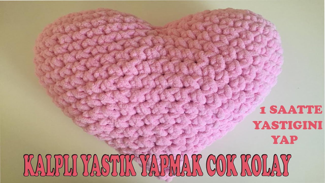 Alize puffy ile kolay ❤️kalp yastık❤️ yapımı
