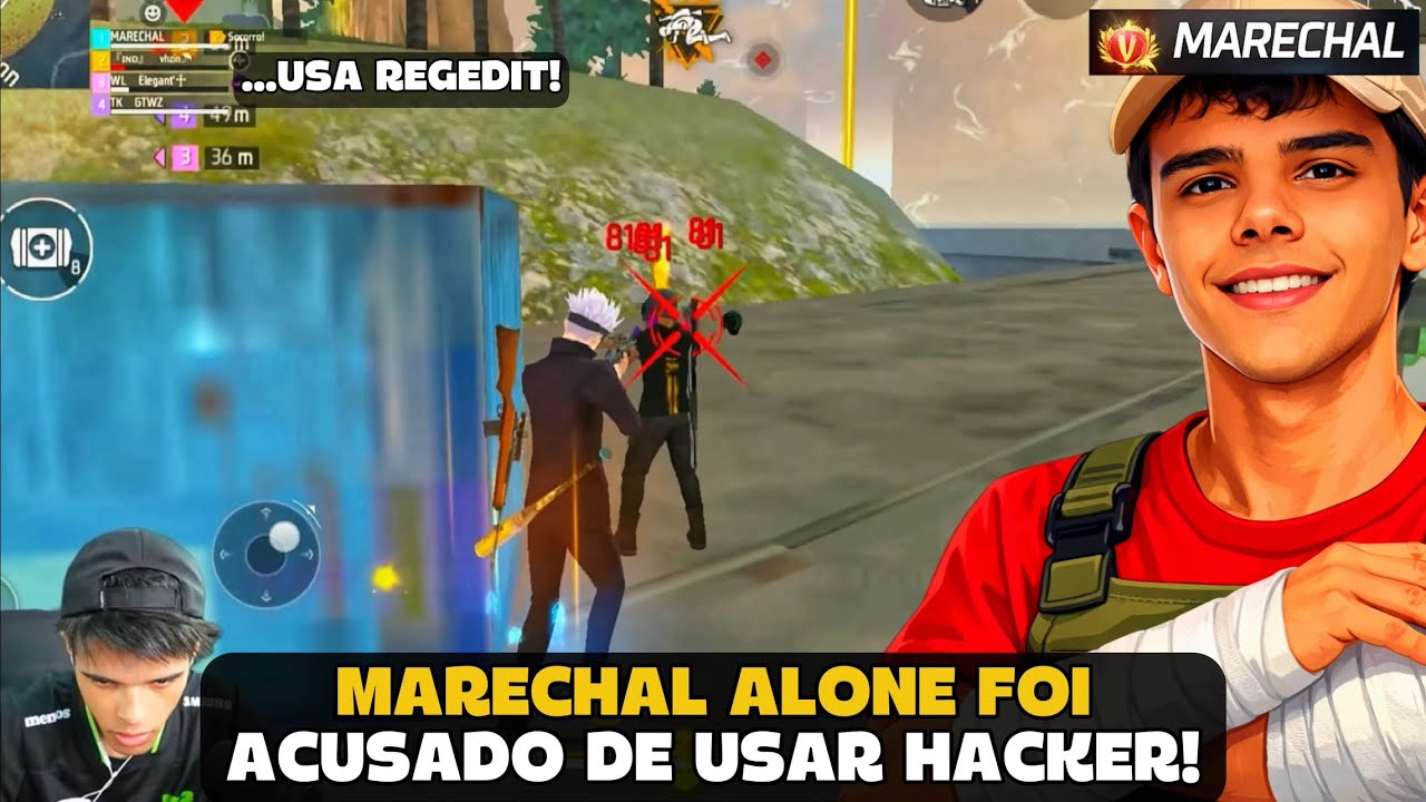 MARECHAL FOI ACUSADO DE USAR HACKER DEPOIS DE FAZER ISSO NA RANK! FREE FIRE - MARECHAL HIGHLIGHTS
