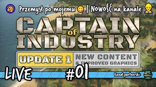 Captain of Industry | 01 | Przemysł po mojemu | NOWOŚĆ na kanale 👷‍♂️📢 LIVE 2K