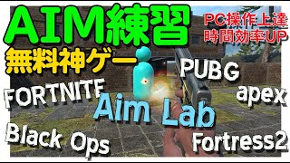 エイム練習 無料 Aim Lab エイムラボ エイム練習ゲーム フォートナイト Pubg エイム力を上げる方法 Youtube