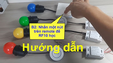 HƯỚNG DẪN CÀI ĐẶT thiết bị ĐIỀU KHIỂN TỪ XA VAKS RF10 với các loại remote (Full)