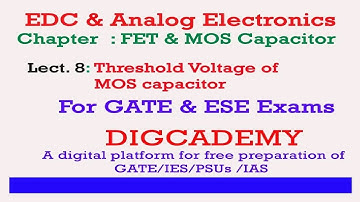 EDC & AE Chap 4 FET & MOS Capacitor L8Threshold voltage of MOS capacitor