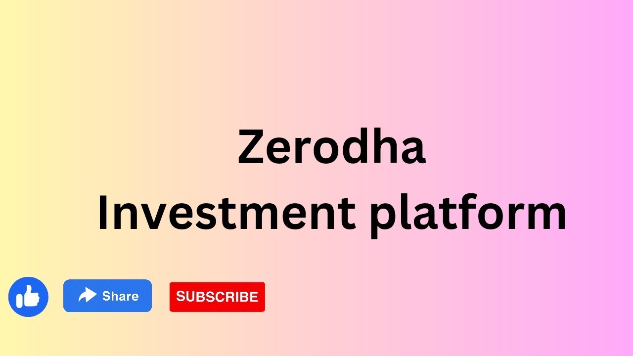 How invest in stock market using Zerodha. YouTube