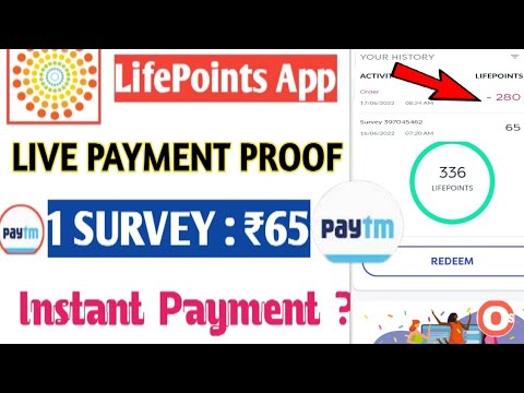 Life points Live payment proof |  life points redeem process | life points survey tips| lifepoints