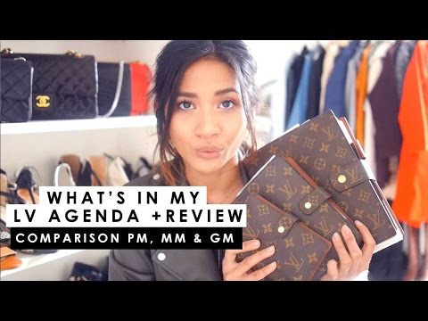 LOUIS VUITTON AGENDA COMPARISON, GM vs. MM vs. PM