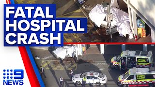 Two women dead after crash in Sydney hospital car park | 9 News Australia