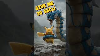 Pikachu's Last Chance Against a Giant Gyarados #pokemonIRL #shorts