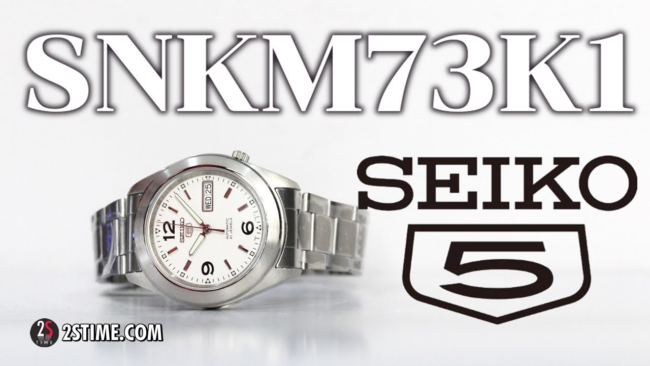 SEIKO 5 Series SNKM73K1 White Dial | Best Automatic Watch Under 200 -  YouTube