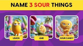 5秒以内に3つのものの名前を挙げられますか？ | 3つのものの名前を挙げてください | すべて見つけられますか？ screenshot 5