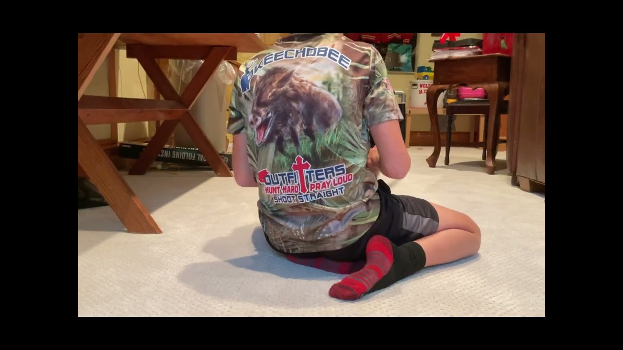 Knee hockey vs brother 2025 shootout addition #jesus