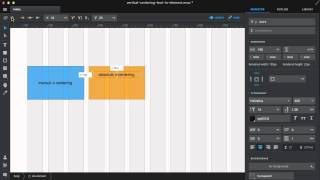 Macaw tutorial - vertically centering child elements screenshot 1