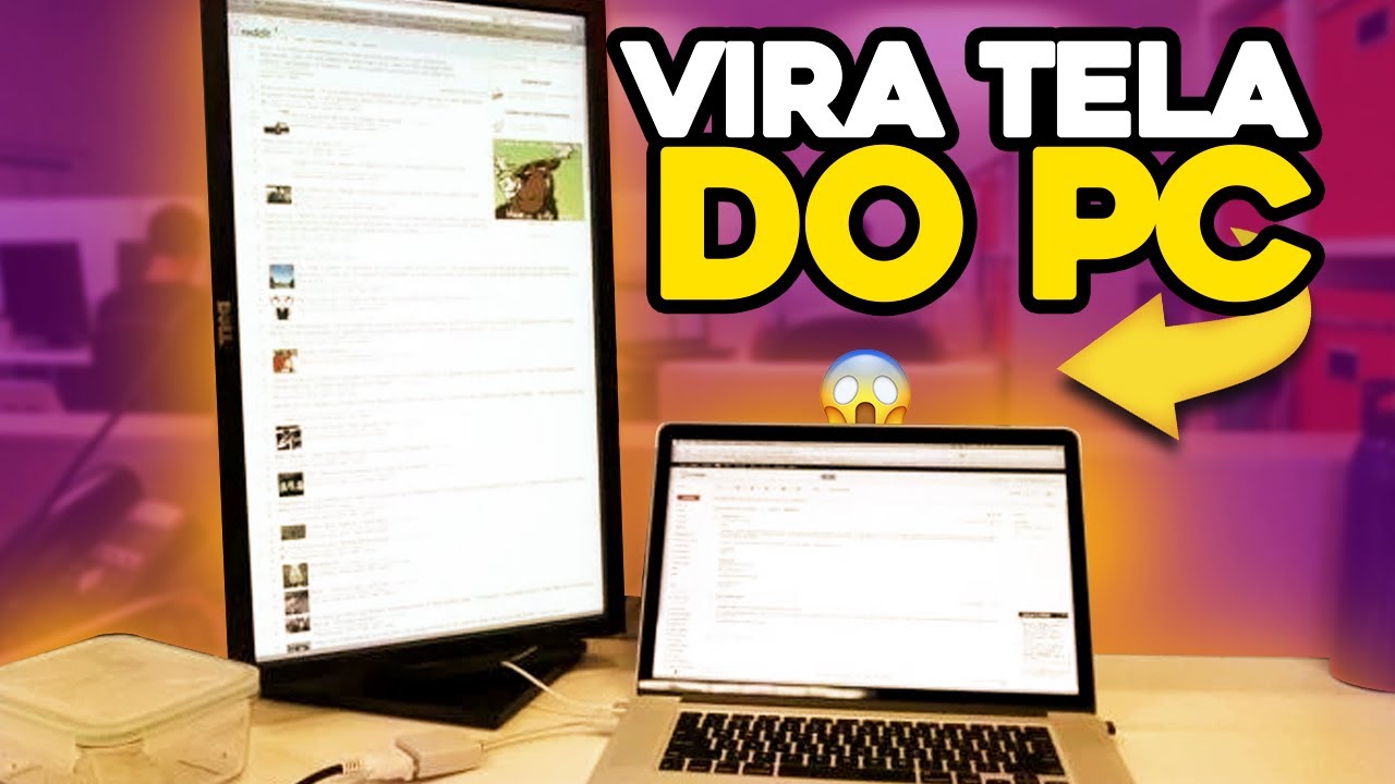 Como vira a tela do PC no Windows 10 - YouTube