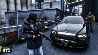 ASSALTO AO BANCO CENTRAL COM OS MAFIOSOS NO GTA V | GAMEPLAY ULTRA REALISTA NA RTX 3080 4K60FPS screenshot 5