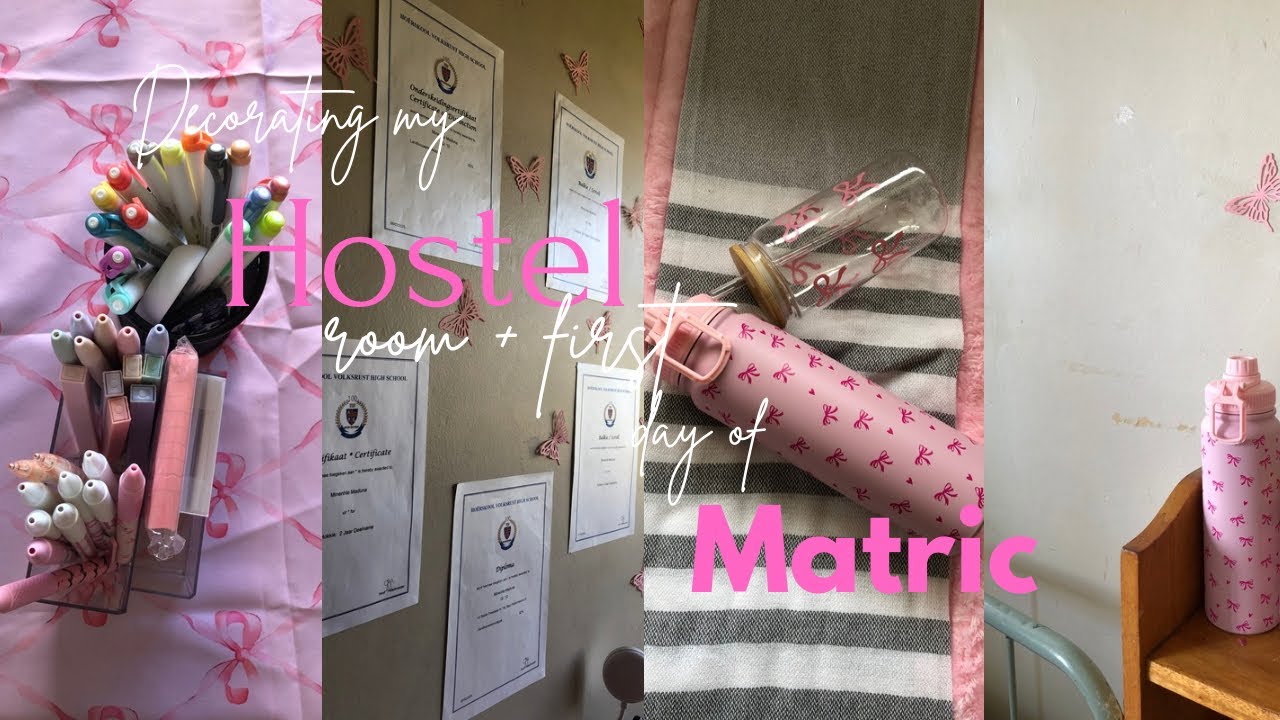 Decorating my hostel room + first day in matric| South African YouTuber