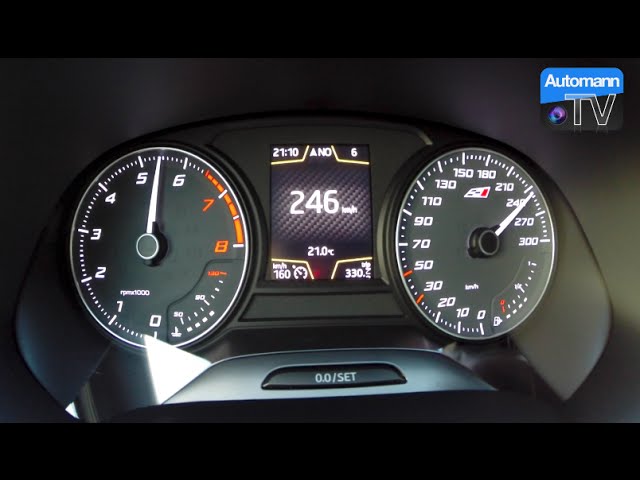 16 Seat Leon Cupra St 280hp 0 254 Km H Acceleration 60fps Youtube