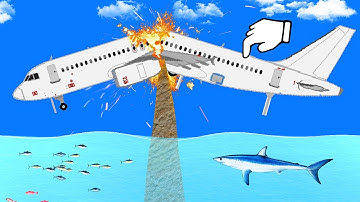 Making a PLANE CRASH on purpose... (Floating Sandbox)