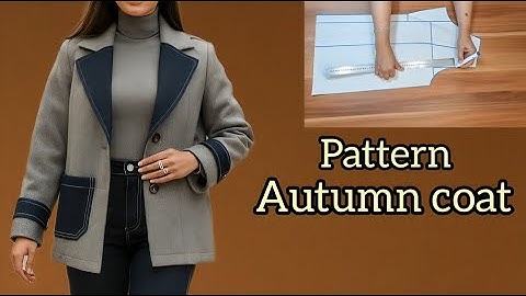 Autumn Coat Pattern Making with Notched Collar✂️ | Step-by-Step Tutorial for Beginners✅️
