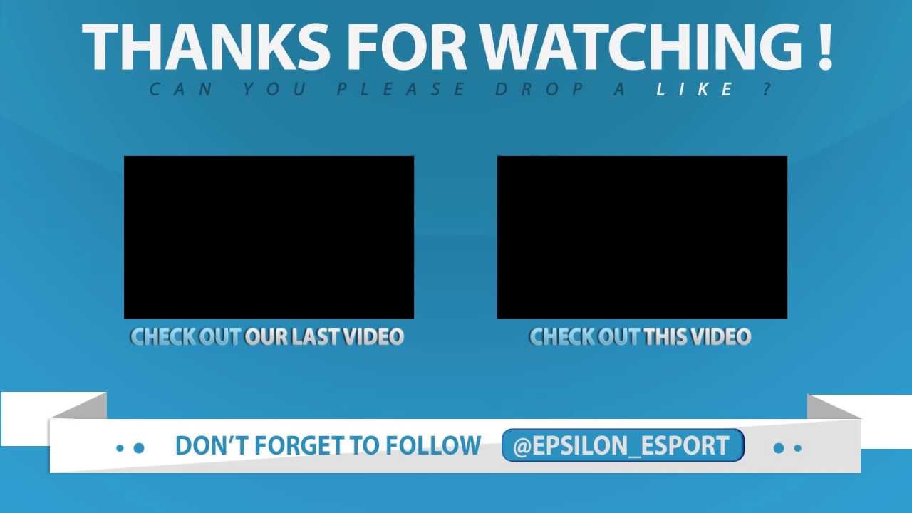- 2D Outro Plan Simple | Epsilon eSports | By TixDesign.