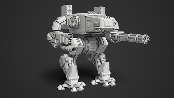Mech robot modeling 3ds max tutorial final part