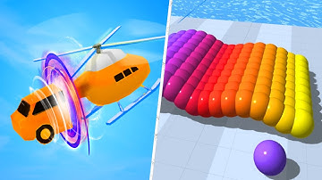 Satisfying Mobile Games 2023 - Shape-shifting, Canvas Run, Roof Rails, Tall Man Run, Cube Surfer...