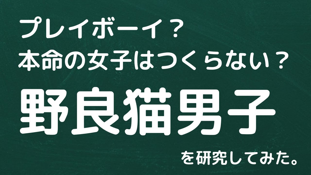 【野良猫男子ロックマン研究会】野良猫男子を研究してみた