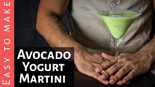 Avocado Yogurt Martini Easy GIN COCKTAILS MARTINI cocktail gin drink cocktail recipes