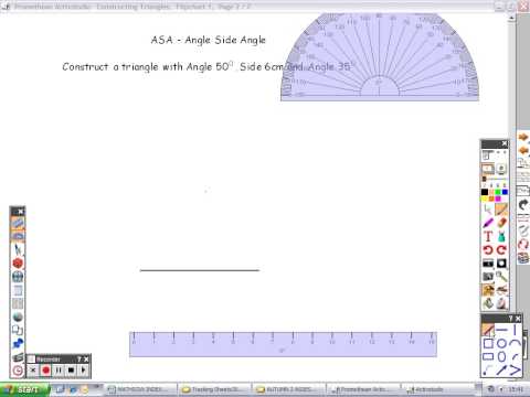 constructing triangles ASA