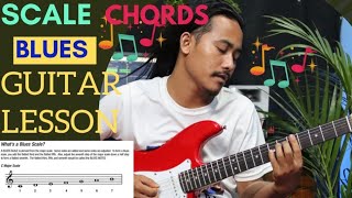 Blues Guitar Lesson Scale Chords
