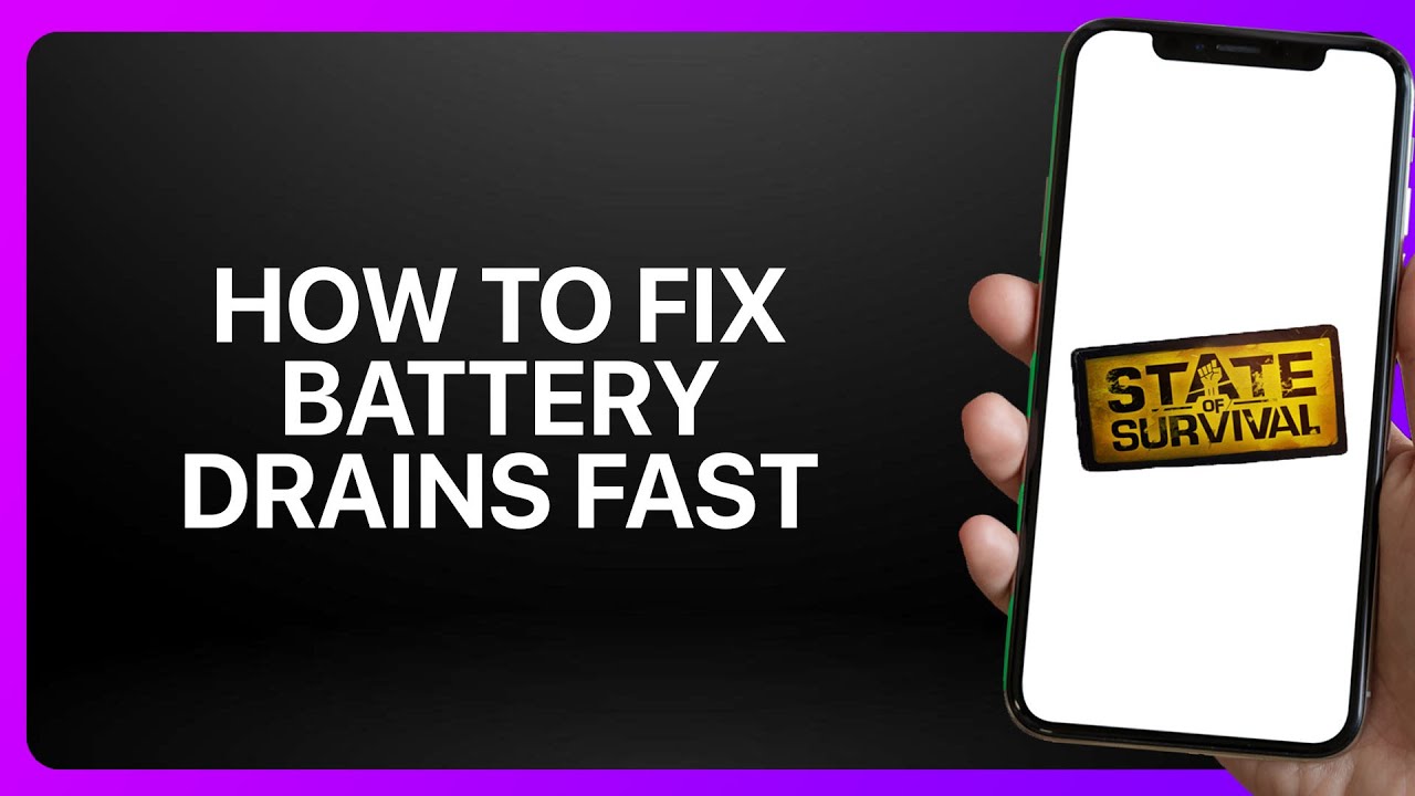 How To Fix Battery Drains Fast In State Of Survival ! Tutorial - YouTube
