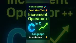 Increment Operator in C Language | Prefix vs Postfix Explained with Examples#codeflow #shorts