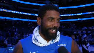 Kyrie Irving Talks Win vs Blazers, Postgame Interview