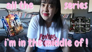 all the series I am in the middle of 🎀 - fantasy & romance!
