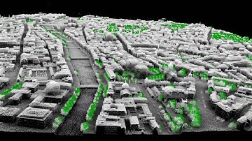 Extracting tree cover from Dublin LIDAR dataset