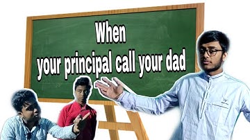 When your principal call your dad
