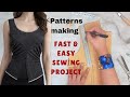 How to Sew an Empire Waist Blouse | Easy GTutorial for Beginners