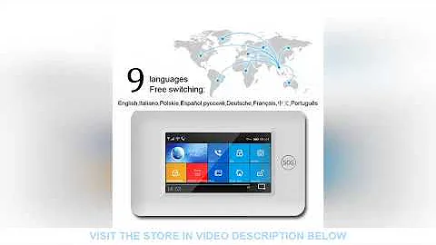 ⚡️ PG106 WIFI+GSM GPRS Wireless Home Security Burglar Alarm System APP Remote Control Alarm Host Fo