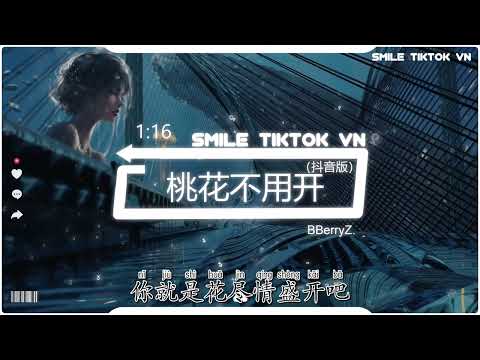 BBerryZ. - 桃花不用开(抖音热播DJ版) Hoa Đào Không Cần Nở (Remix)『花我可以自己买，钱我可以自己赚，风我可以自己吹』【2k23抖音火流行歌曲推荐TikTok】