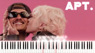 ROSÉ & Bruno Mars - APT. (Piano Tutorial)