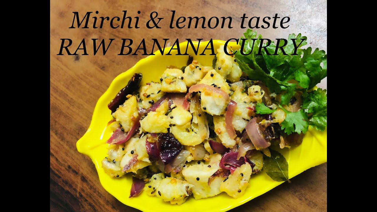 Raw banana curry/artikay curry/different style banana curry/homemade curries YouTube