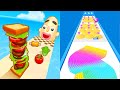 Sandwich Runner VS Canvas Run Android iOS Mobile Gameplay Walkthrough Ep 3