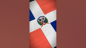 DOMINICAN REPUBLIC 🇩🇴 Flag Drawing #northamerica #caribbean #flags #posca #drawing