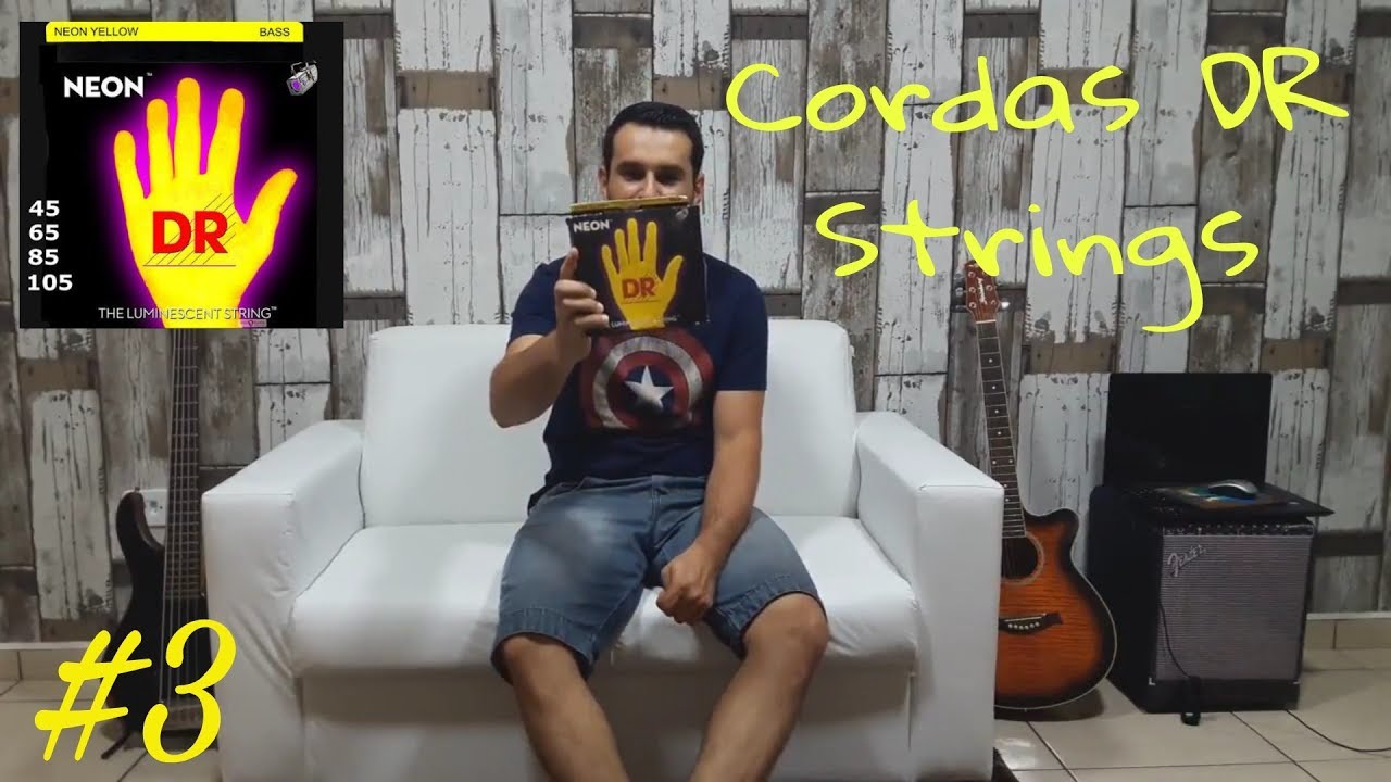Cordas DR Strings Neon (REVIEW) Contra Baixo