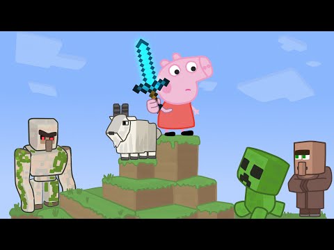 Peppa vs Minecraft Animation