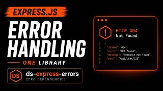 How to Standardize Error Handling in Express.js Using One Library | ds-express-errors Tutorial Part1