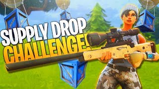 Supply Drop *ONLY* Challenge! (Hard) - PS4 Fortnite BR Challenge Gameplay!