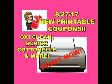 8/27/17 NEW PRINTABLE COUPONS | OXI CLEAN, SCHICK & MORE!
