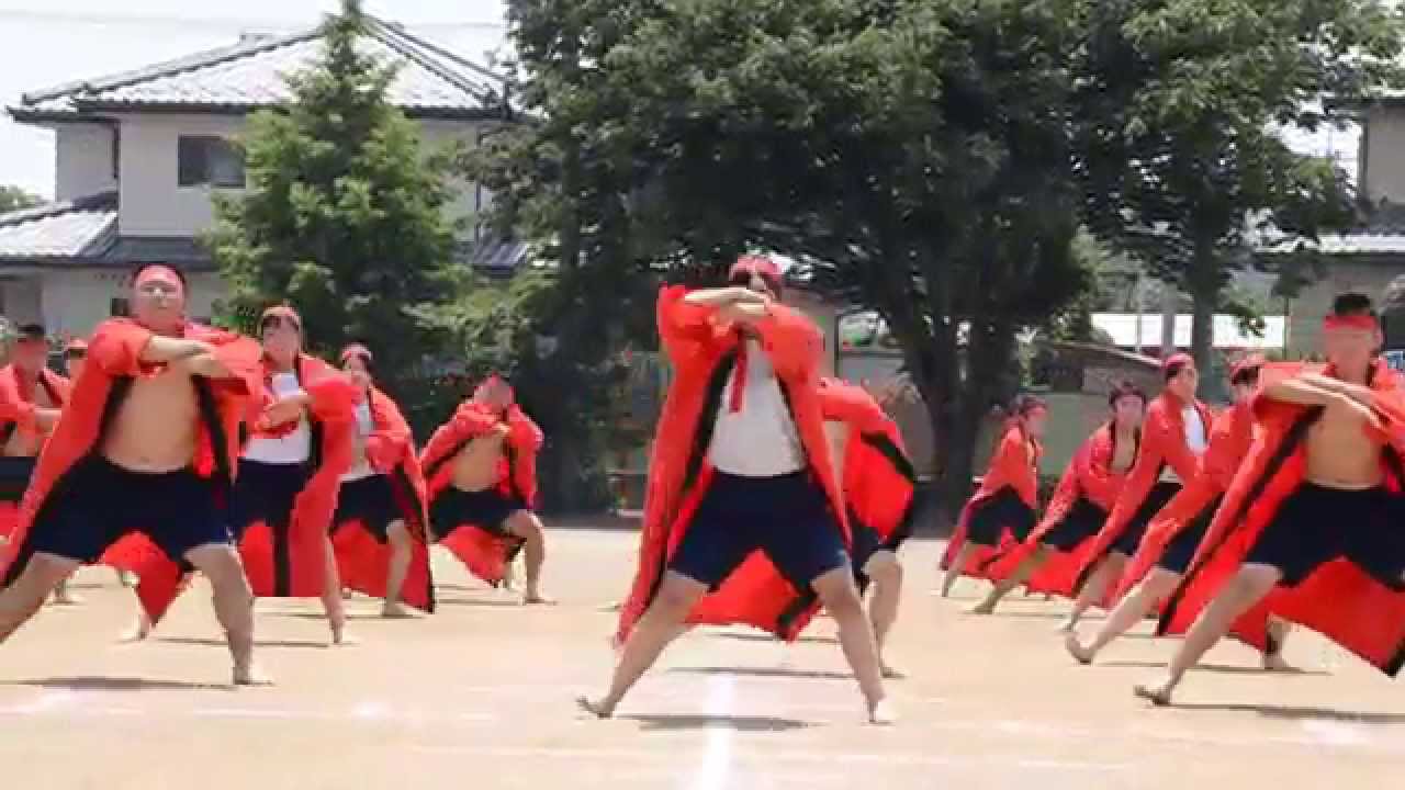 吉岡中学校体育祭よさこい踊り