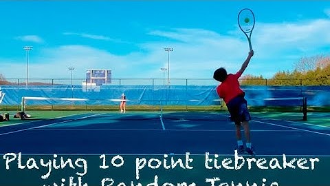 Playing A Ten Point Tiebreaker With Random Tennis !